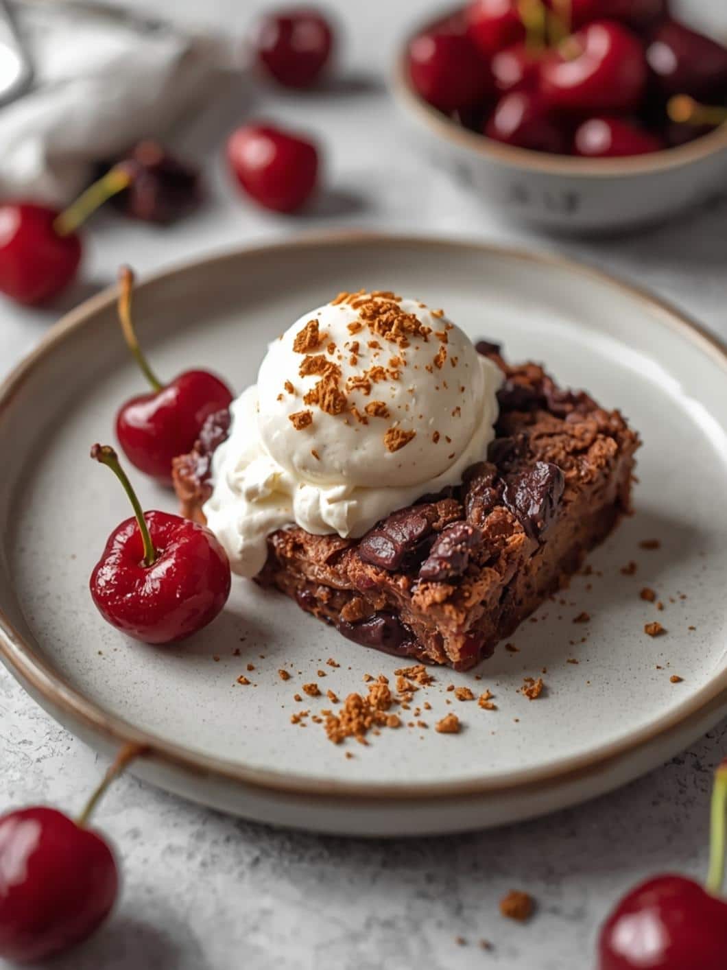 Protein Cocoa Cherry Yogurt Bake: Healthy & Delicious Sweet Snack Recipe