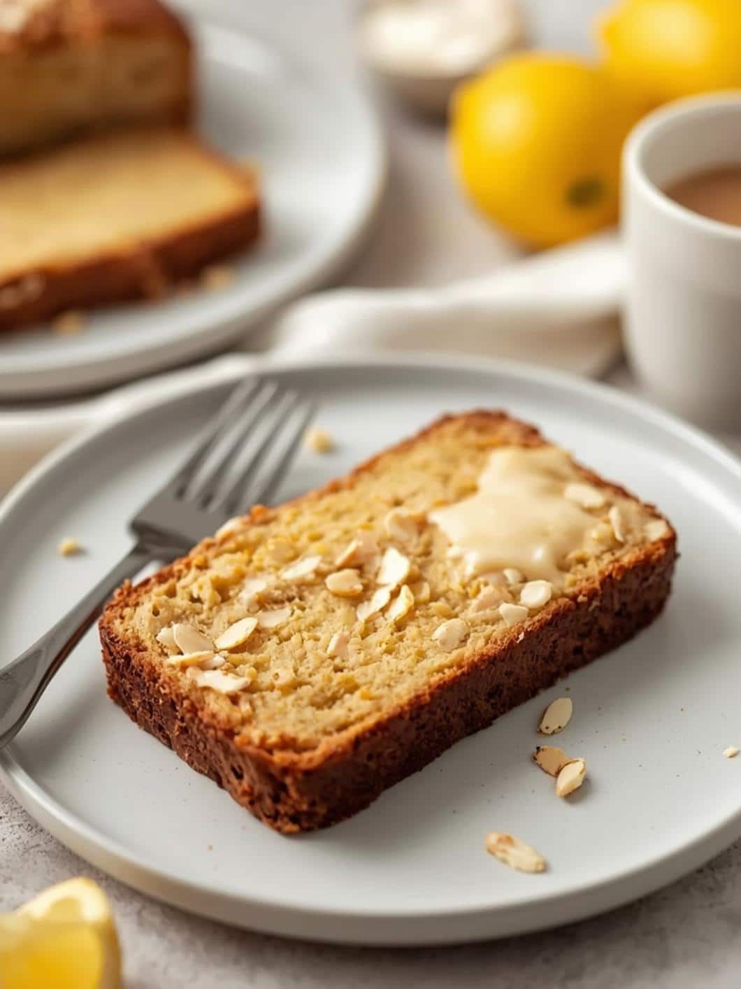 Protein Lemon Almond Breakfast Loaf - Healthy & Delicious Sweet Bread
