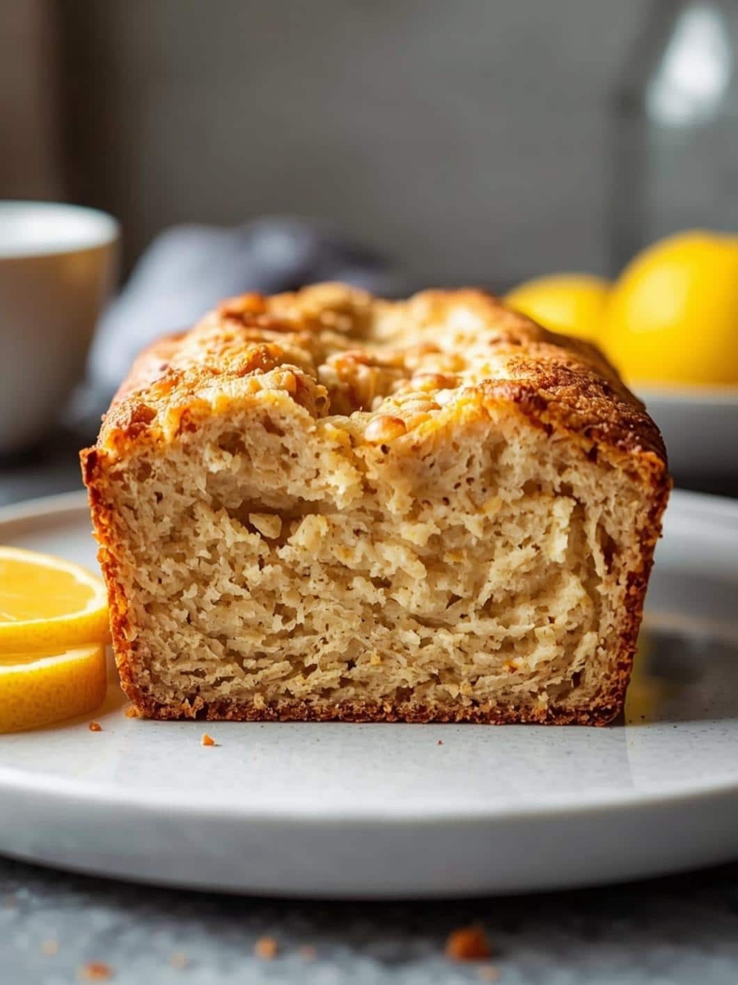 Protein Lemon Almond Breakfast Loaf - Healthy & Delicious Sweet Bread