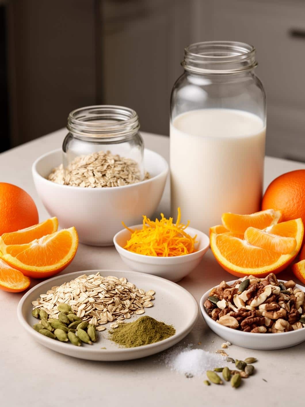 Protein Orange Cardamom Breakfast Oats - A Delicious & Healthy Start to Your Day!