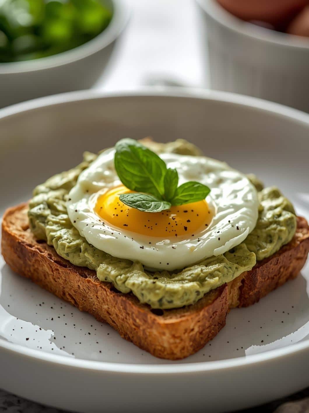 Savory Cottage Cheese Basil Pesto Cream for Brunch & Lunch
