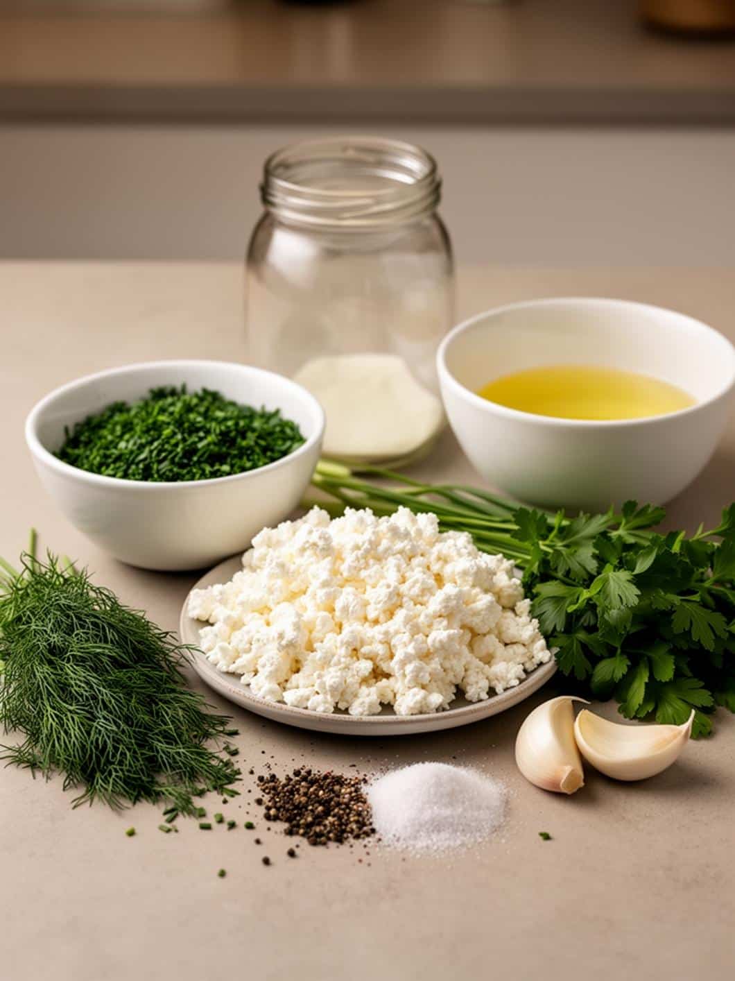 Savory Herb Cottage Cheese Dip - Easy & Healthy Vegetable Dip