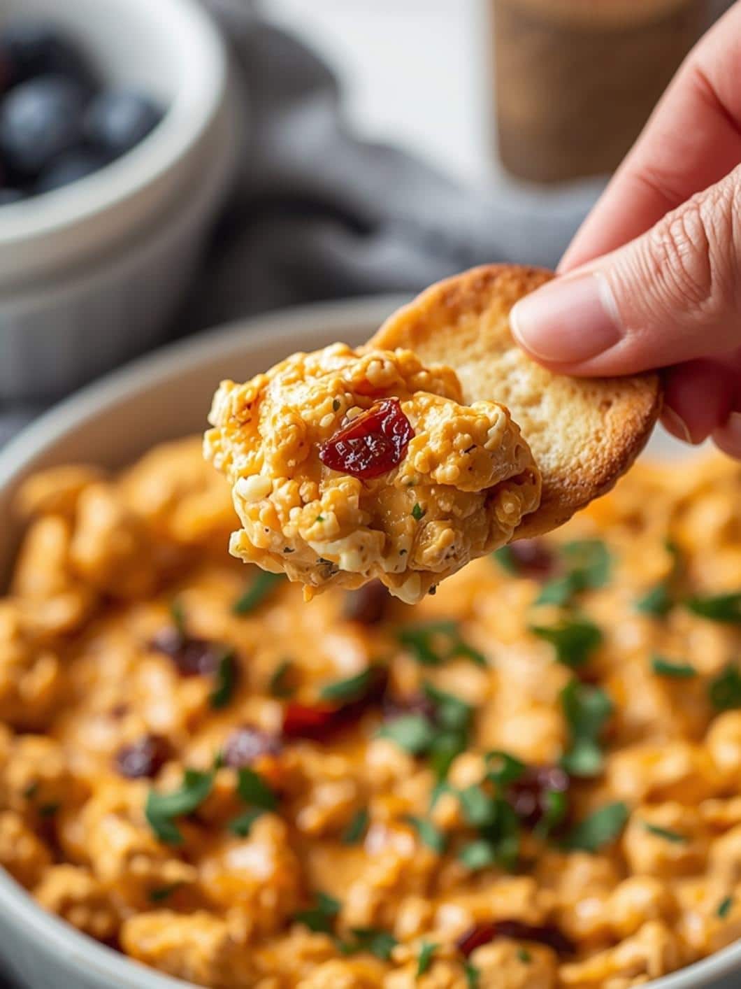 Savory Sun-Dried Tomato Cottage Cheese Dip