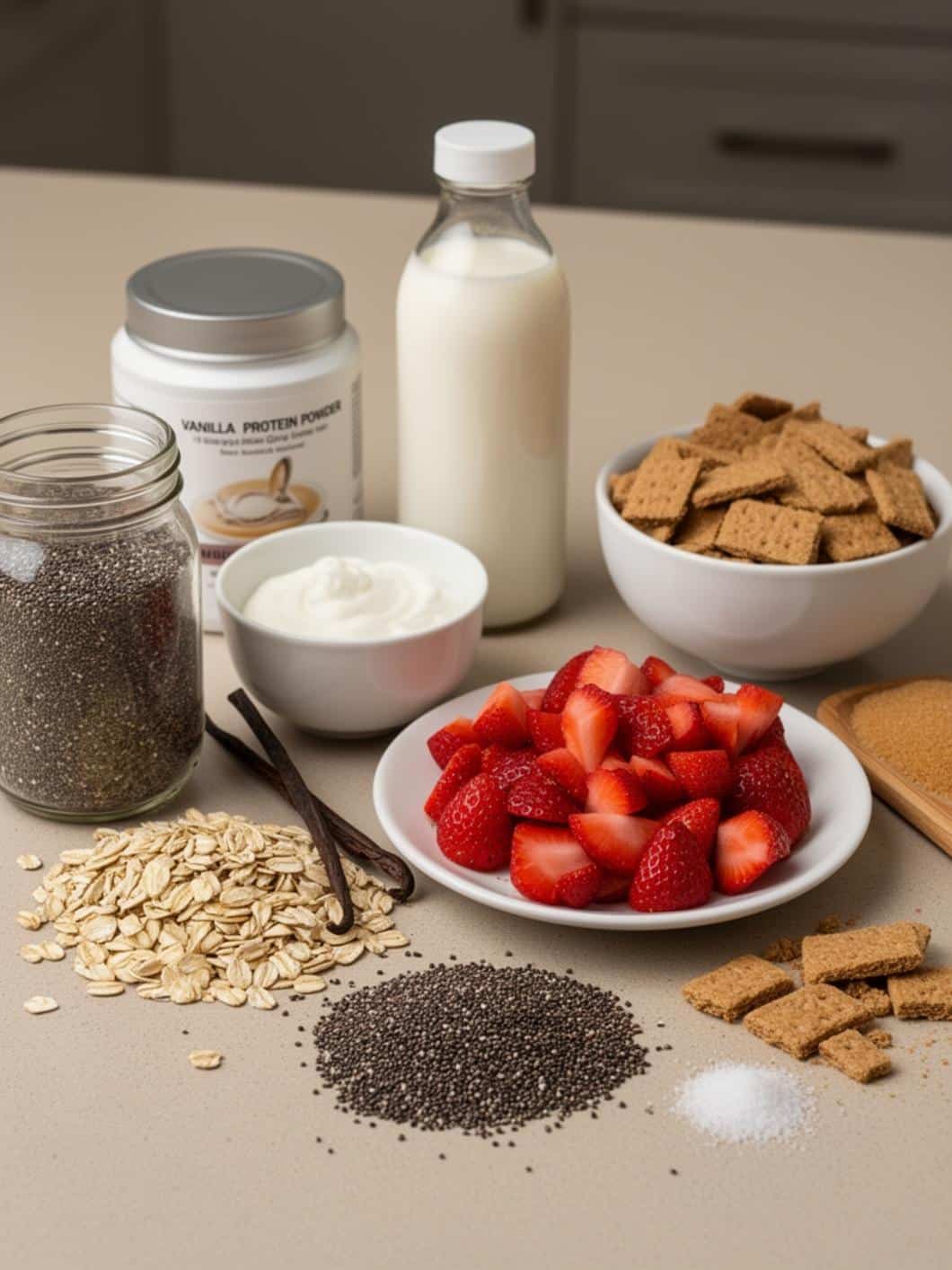 Strawberry Shortcake Protein Oats: Easy Overnight Breakfast Recipe 13 Strawberry Shortcake Protein Oats: Easy Overnight Breakfast Recipe